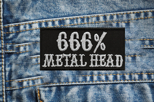666% MetalHead Embroidered Patch