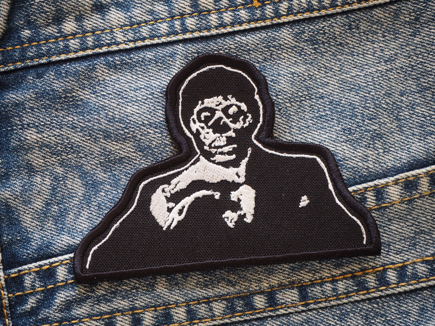 Skull Horror Inspired Embroidered Patch