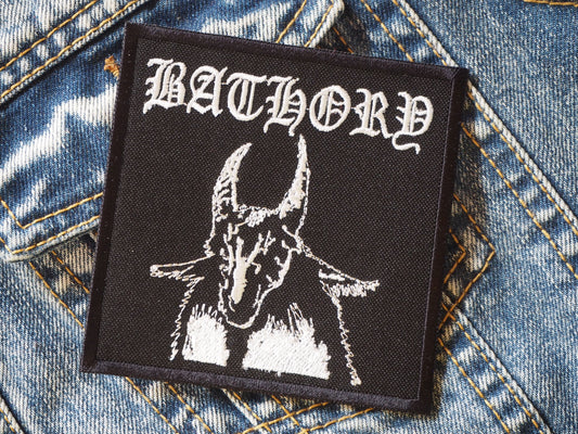 Bathory Goat Black Metal Embroidered Patch