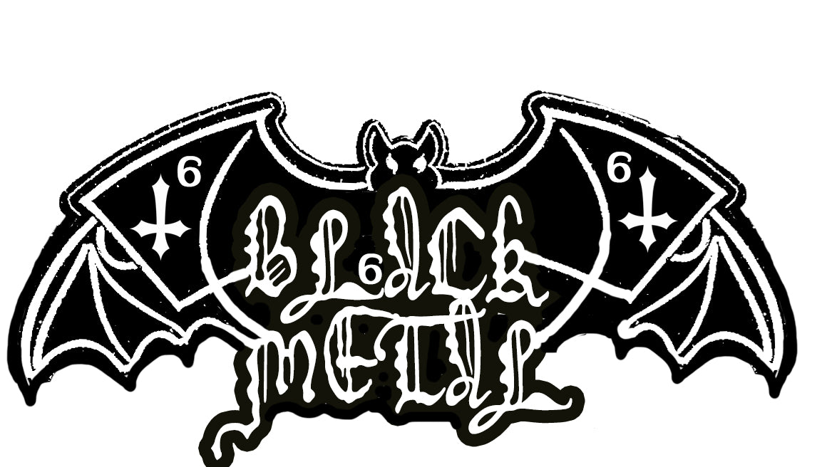 Vampyric Black Metal Embroidered Shaped Patch