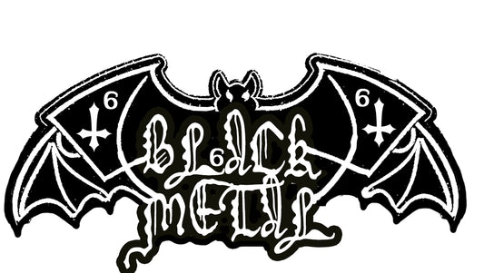 Vampyric Black Metal Embroidered Shaped Patch
