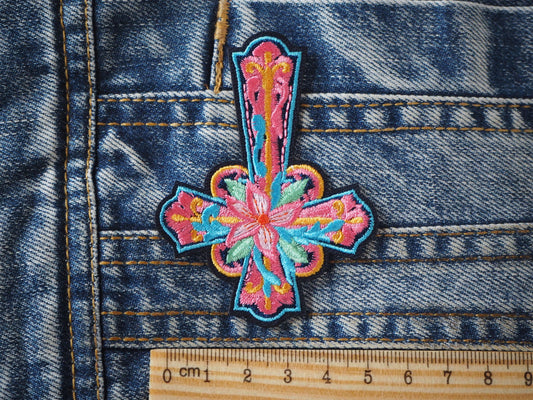 Inverted Gothic Cross Patch