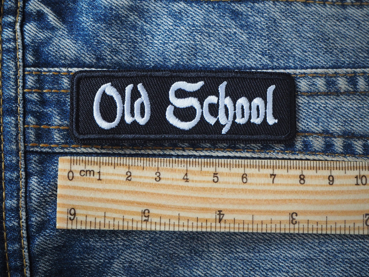 Old School Heavy Metal Embroidered Patch