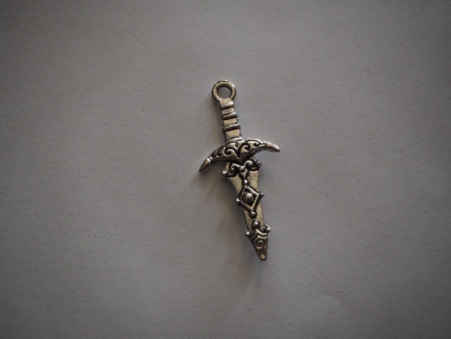 Sword Dungeon Synth Mini Metal Pendant