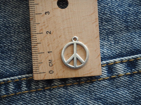 Peace Mini Metal Pendant