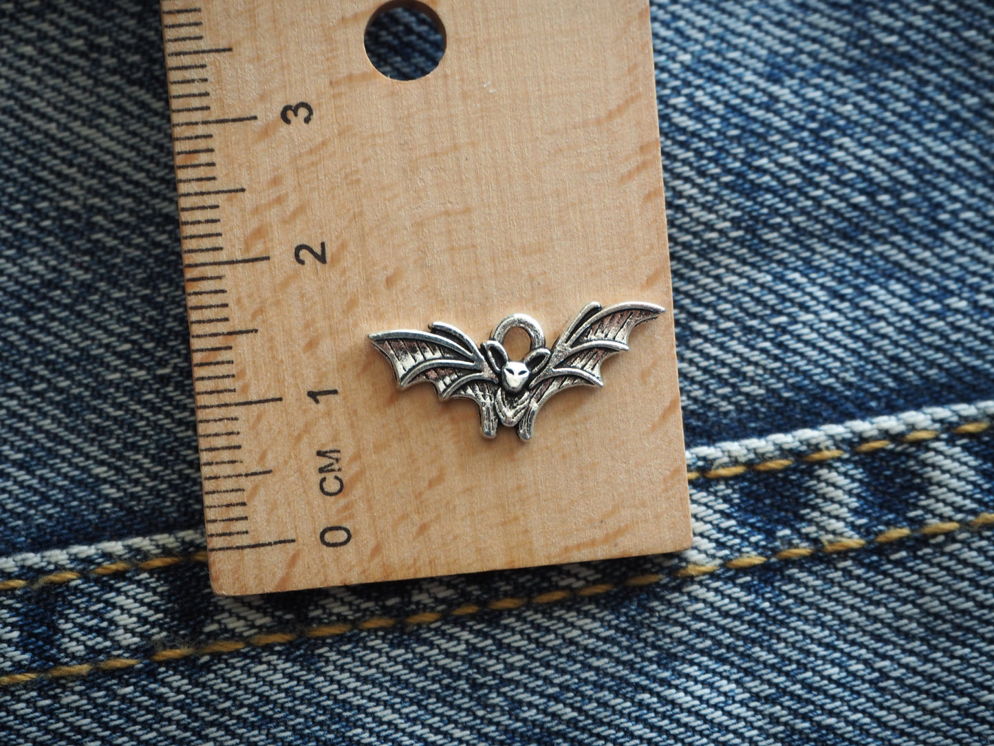 Vampyric Bat Dungeon Synth Mini Metal Pendant