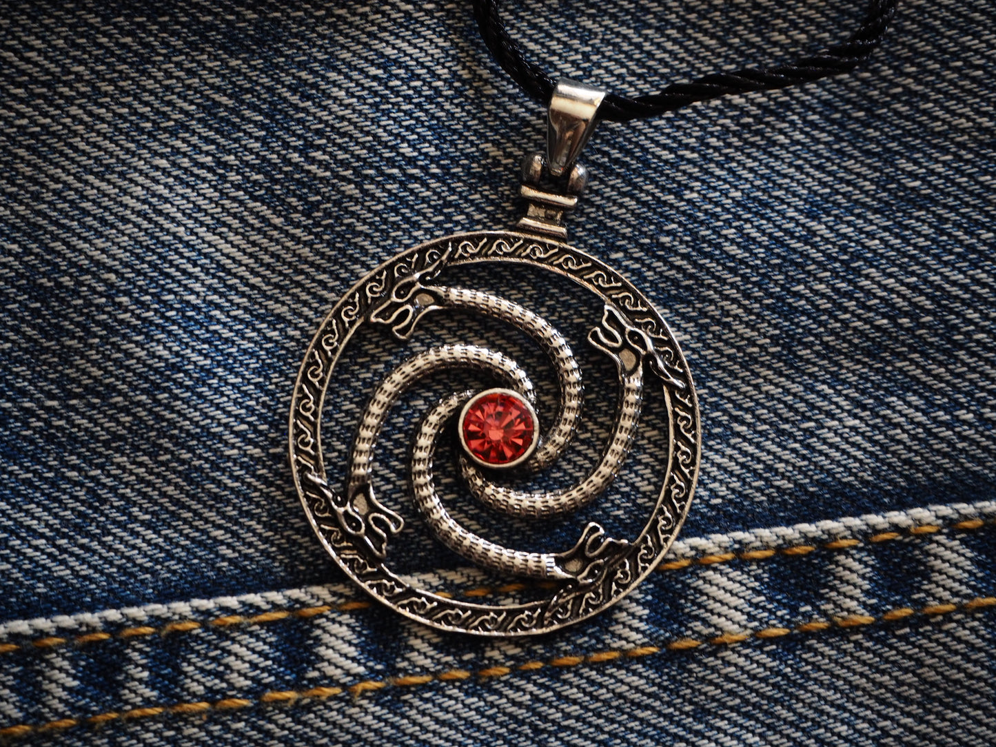 The Serpent Cult Metal Pendant