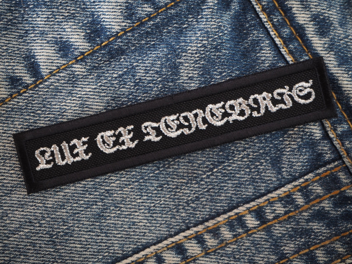 LUX EX TENEBRIS Embroidered patch