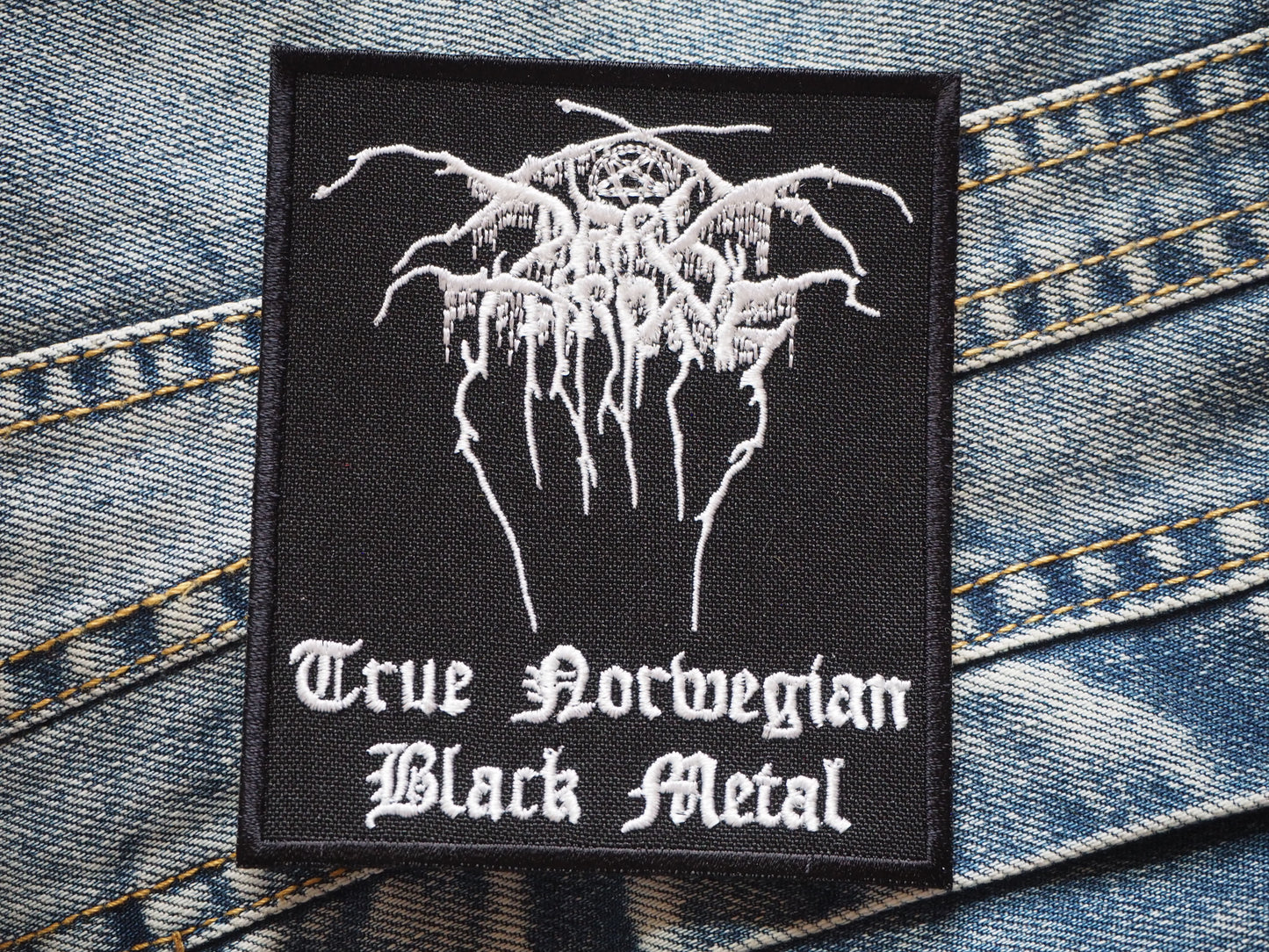 Embroidered Norwegian Black Metal Patch