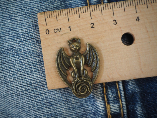 Demon metal pendant