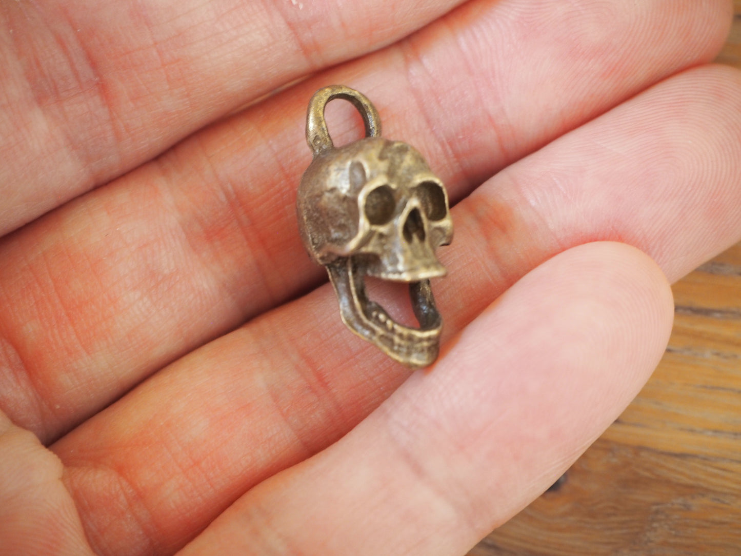 3D Skull metal pendant