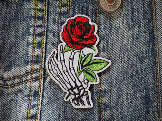 Skull & Rose Patch