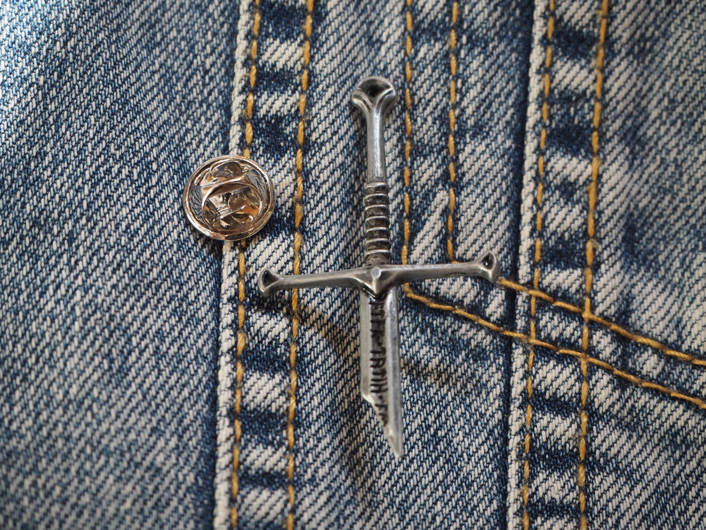 Medieval Sword pin