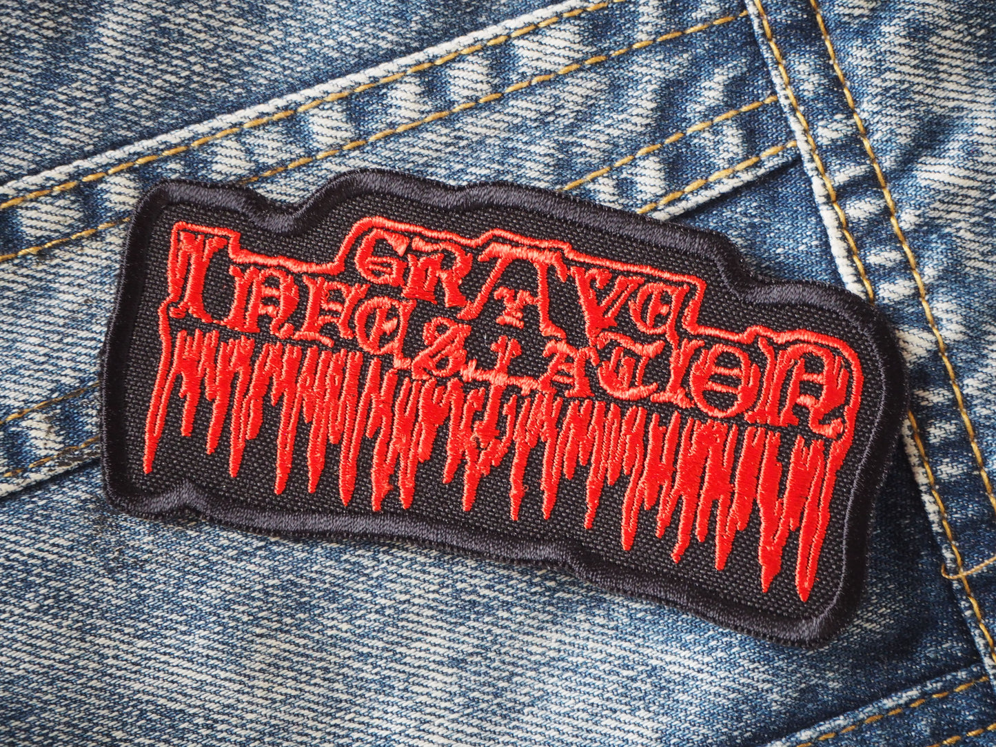 Goat Black Thrash Death Metal Embroidered Patches