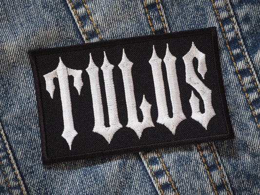 Tulus Black Metal Embroidered Patch