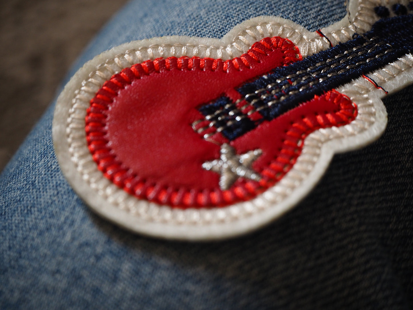 Guitar Patch (Leather & Silver elements)