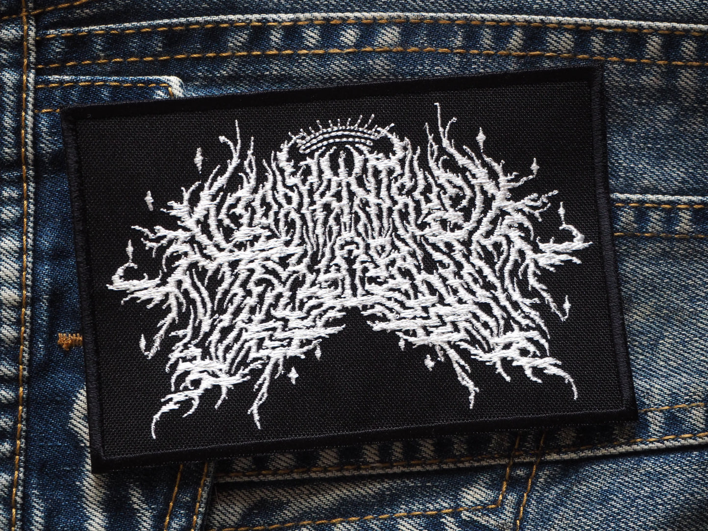 Black Cosmic Metal Patch