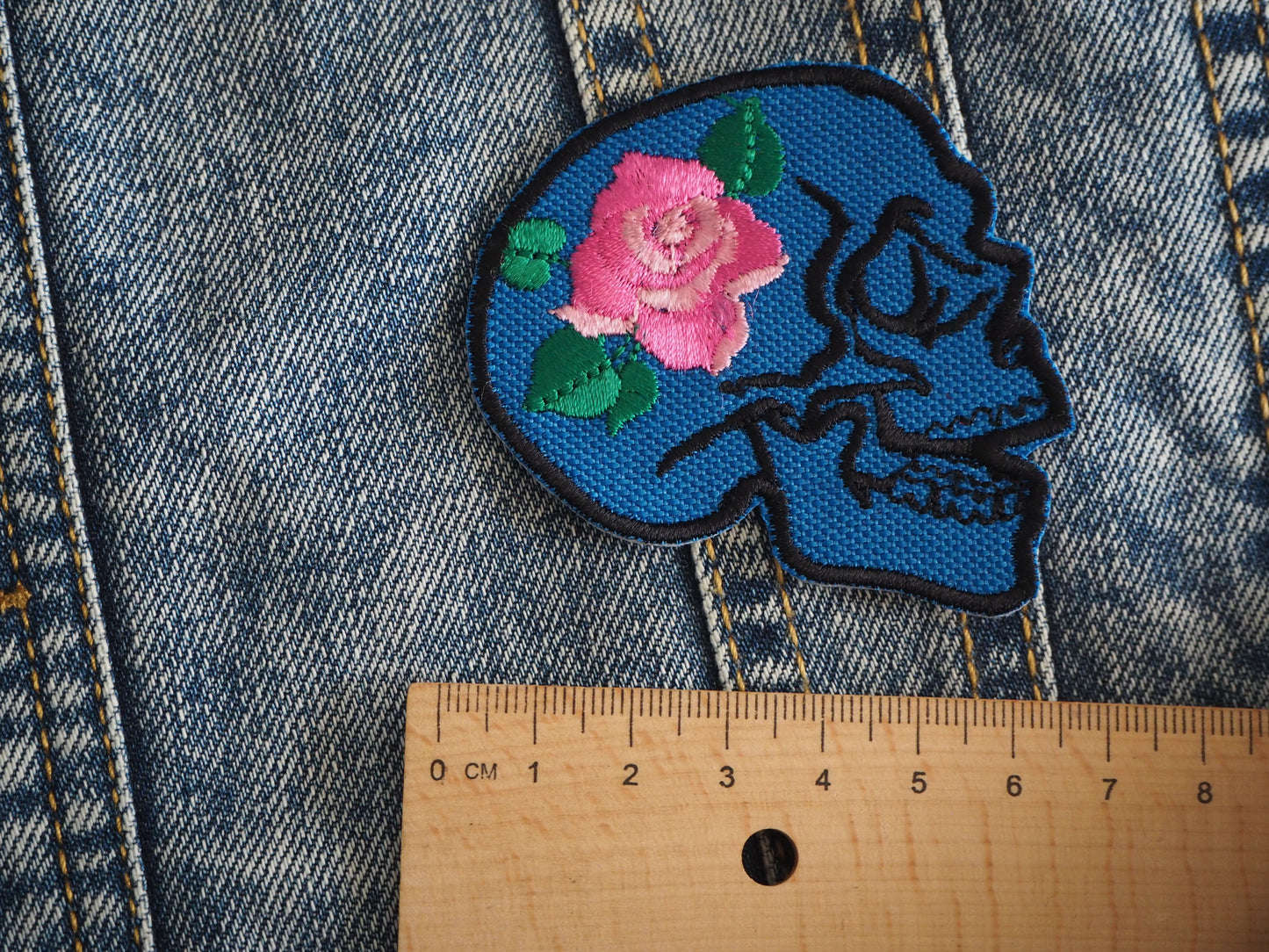 Skull & Rose Patch