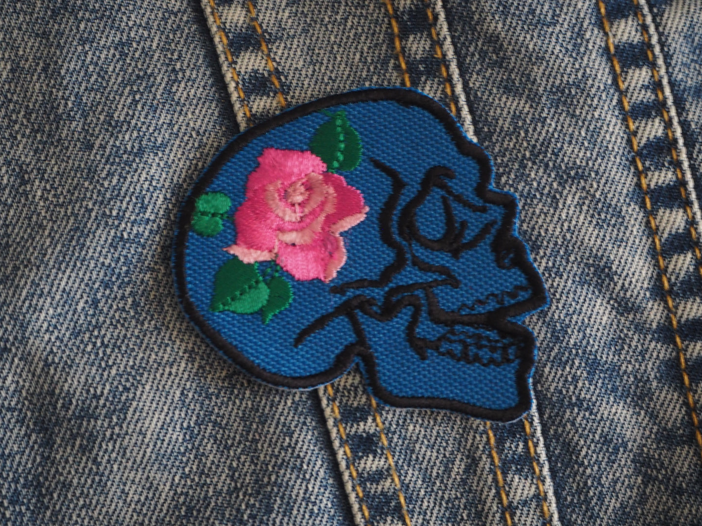 Skull & Rose Patch