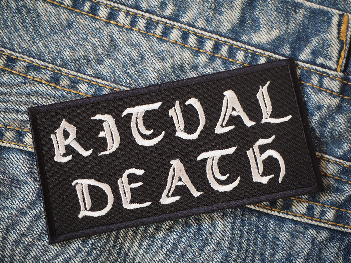 Ritual Black Death Metal Embroidered Patch