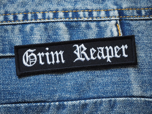 Grim Reaper Patch Embroidered