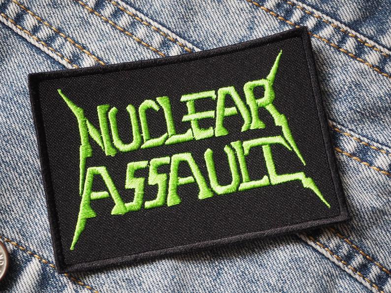 Embroidered Biohazard Patch Atom Icon. Nuclear Energy Symbol. Atomic ...