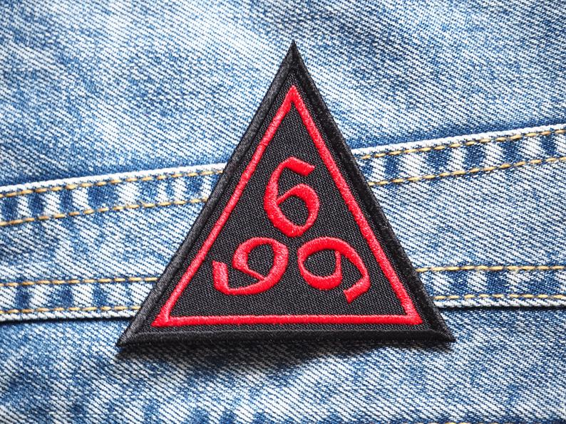 666 Satan Triangle Occult Devil Embroidered Patch – IngridPatches