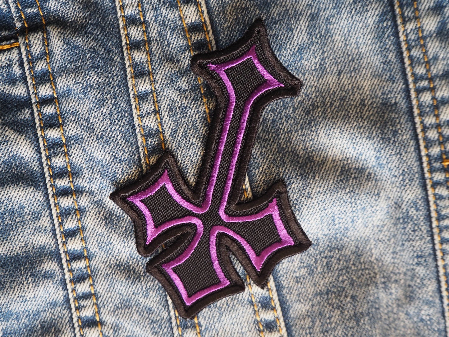 Inverted Gothic Cross Patch