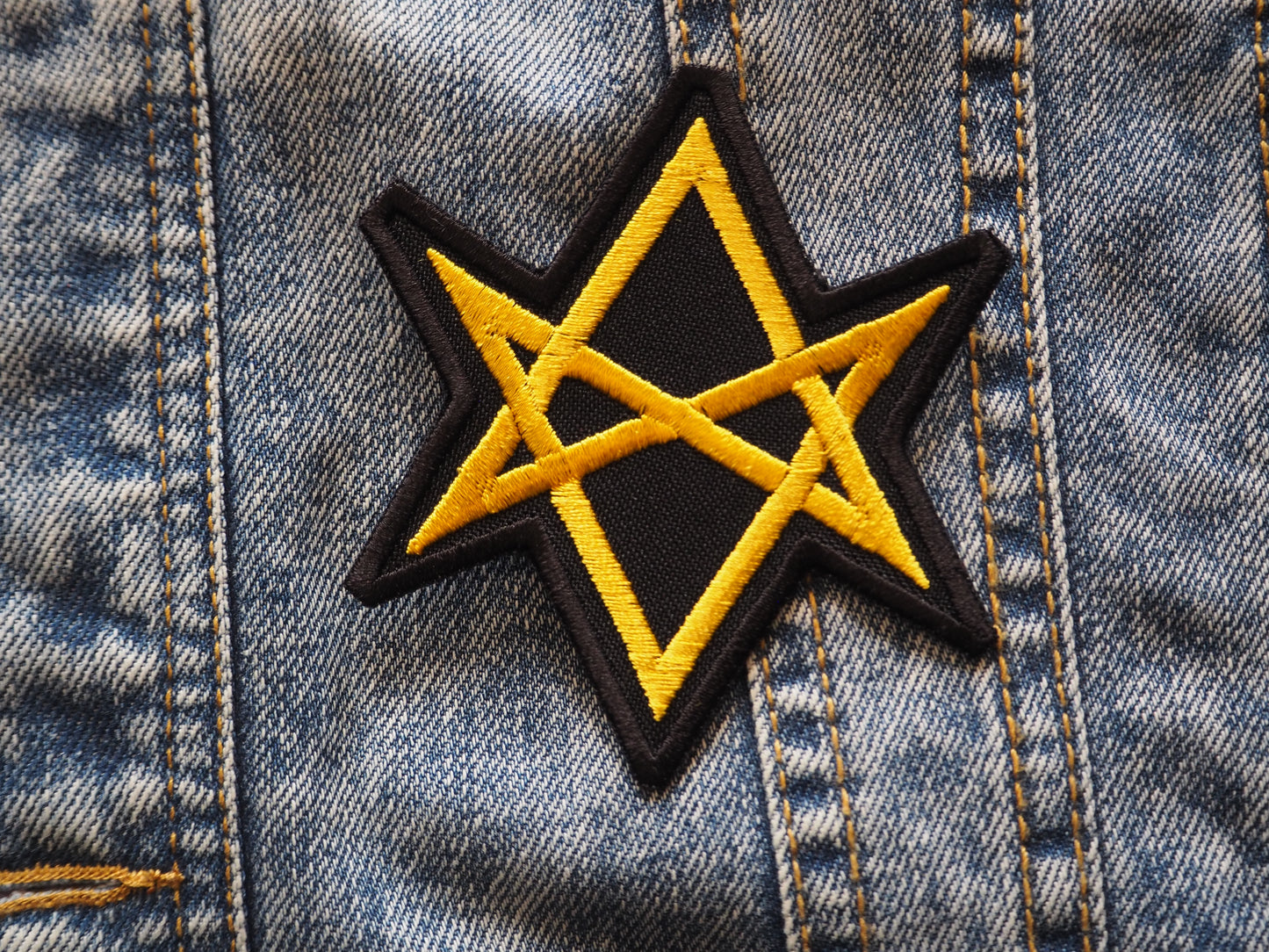 Occult Hexagram Embroidered Patch