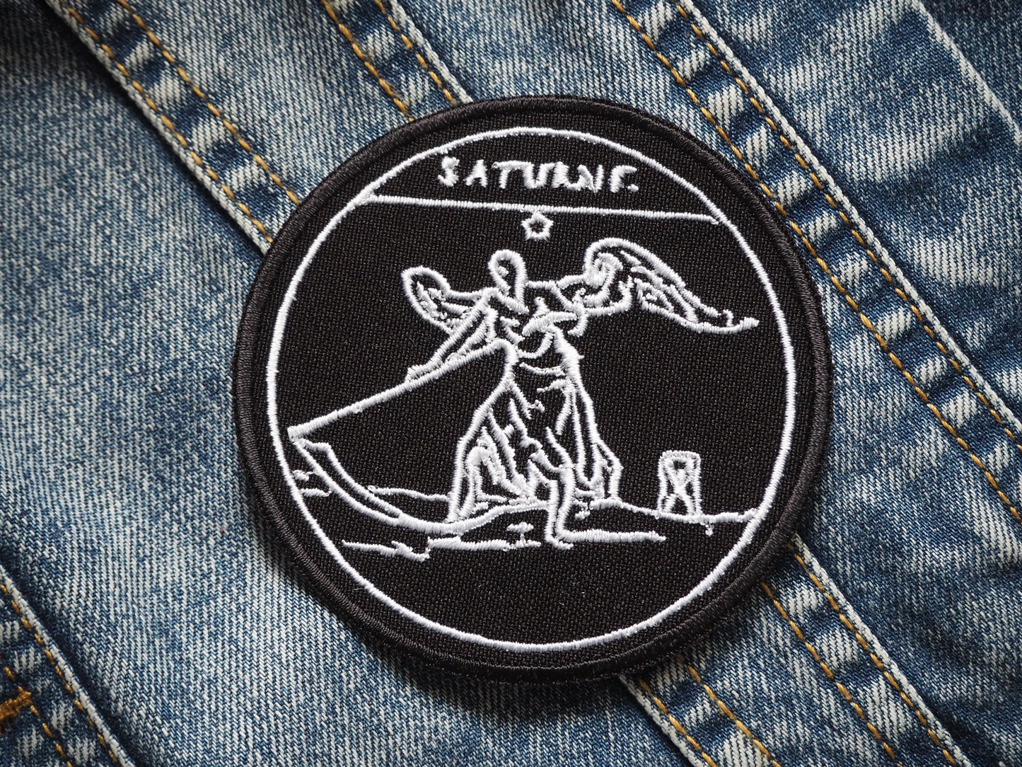 Saturne Occult Embroidered Patch