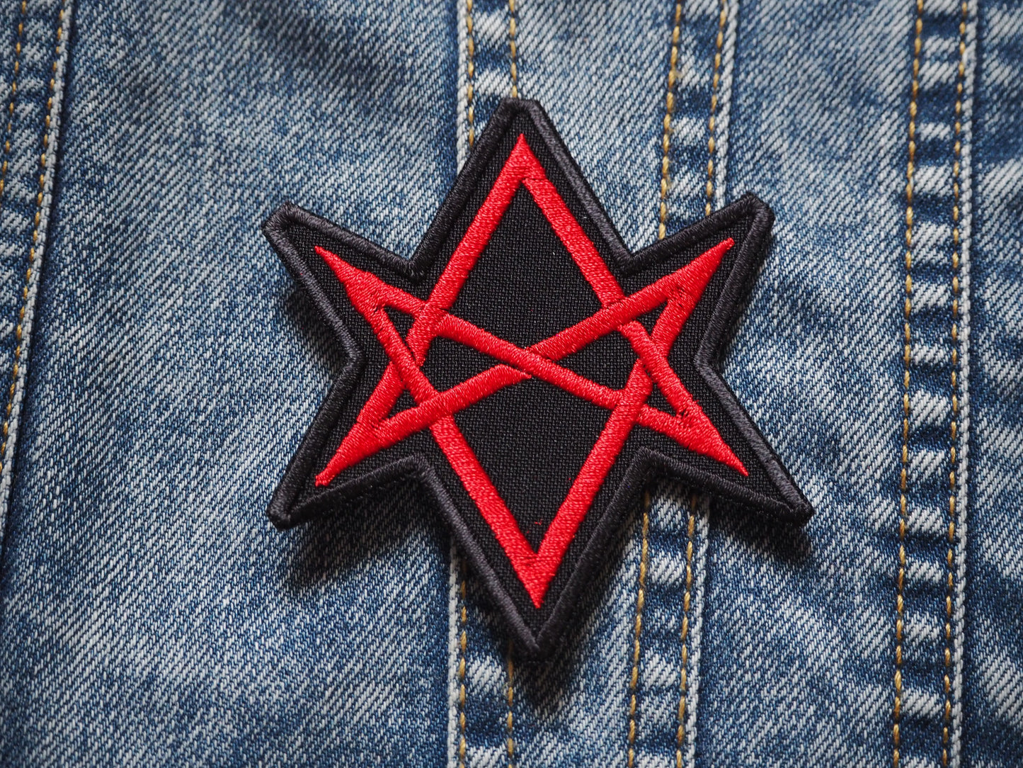 Occult Hexagram Embroidered Patch