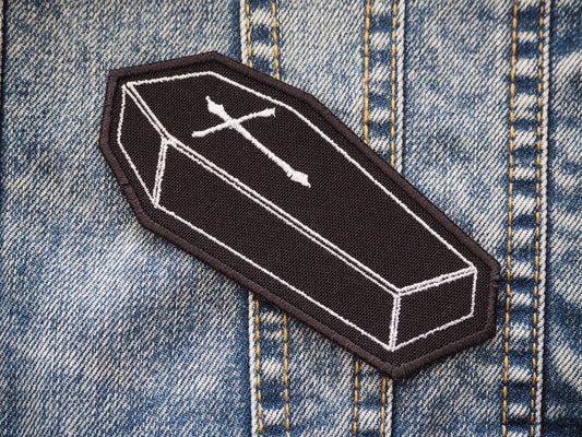 Coffin Death Embroidered Patch