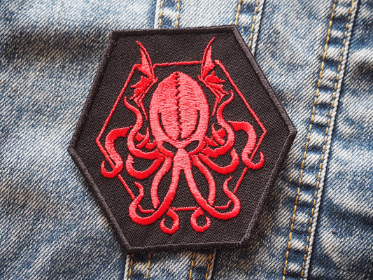 - Chtulhu Lovecraft Necronomicon Embroidered Patch