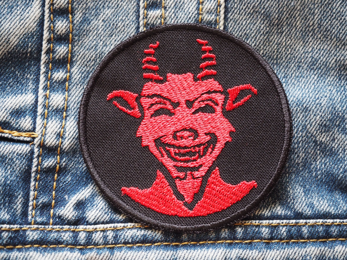 Devil Satan Tchort Embroidered Patch