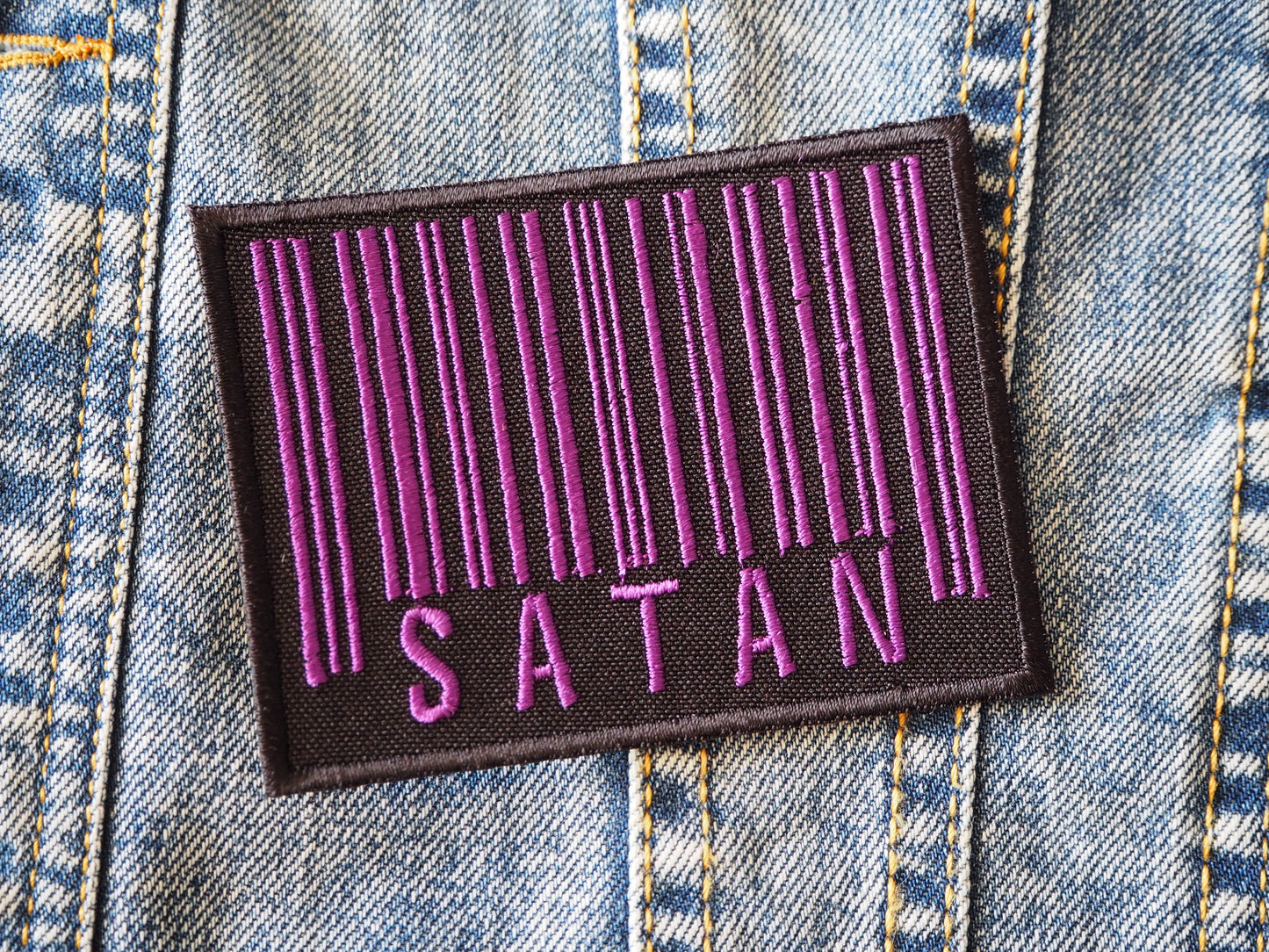 Satan Code 666 Embroidered Patch