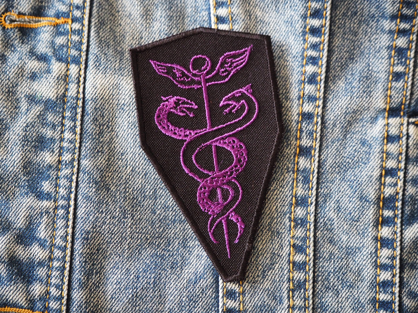 Caduceus Occult Embroidered Patch