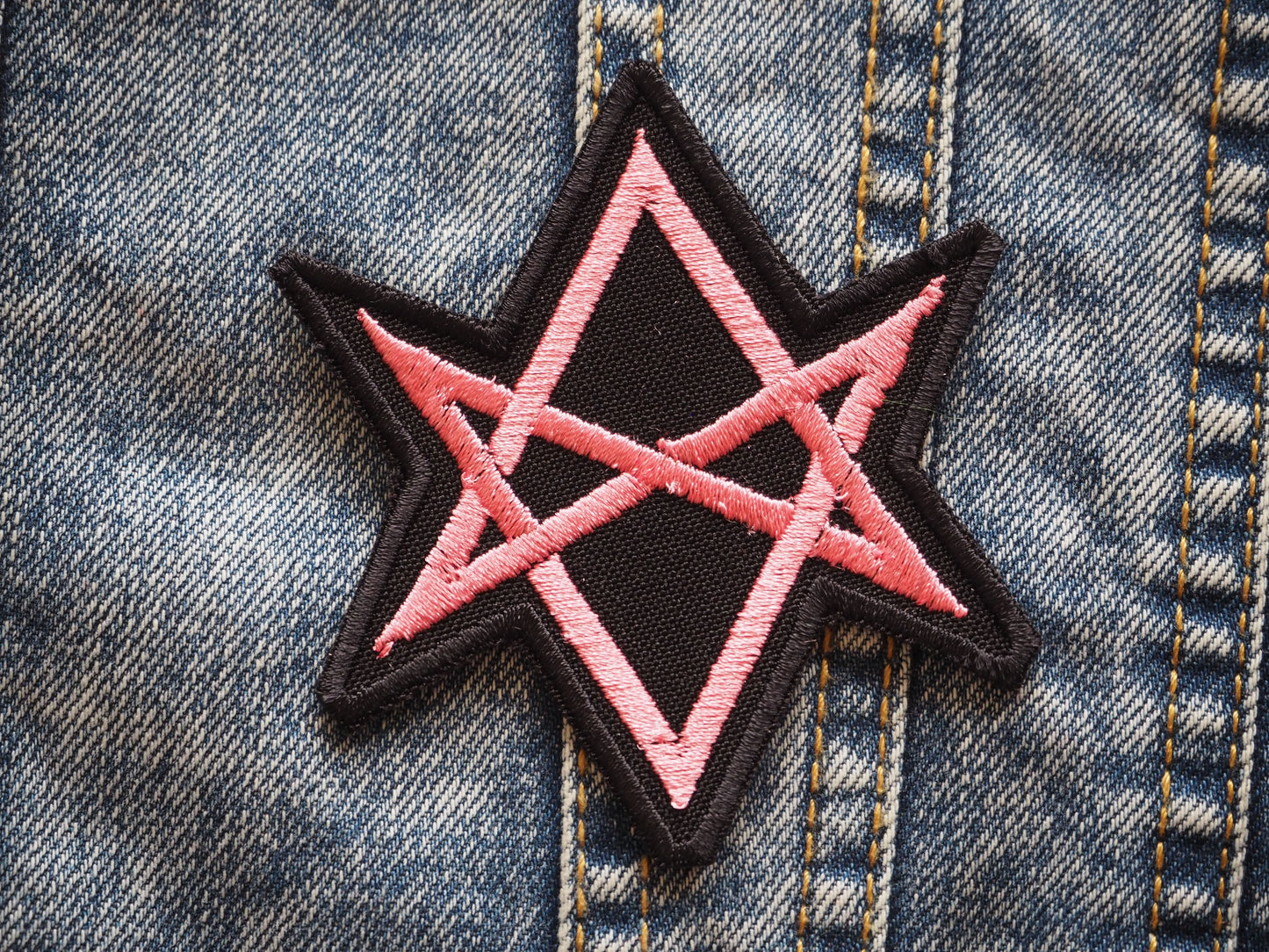 Occult Hexagram Embroidered Patch