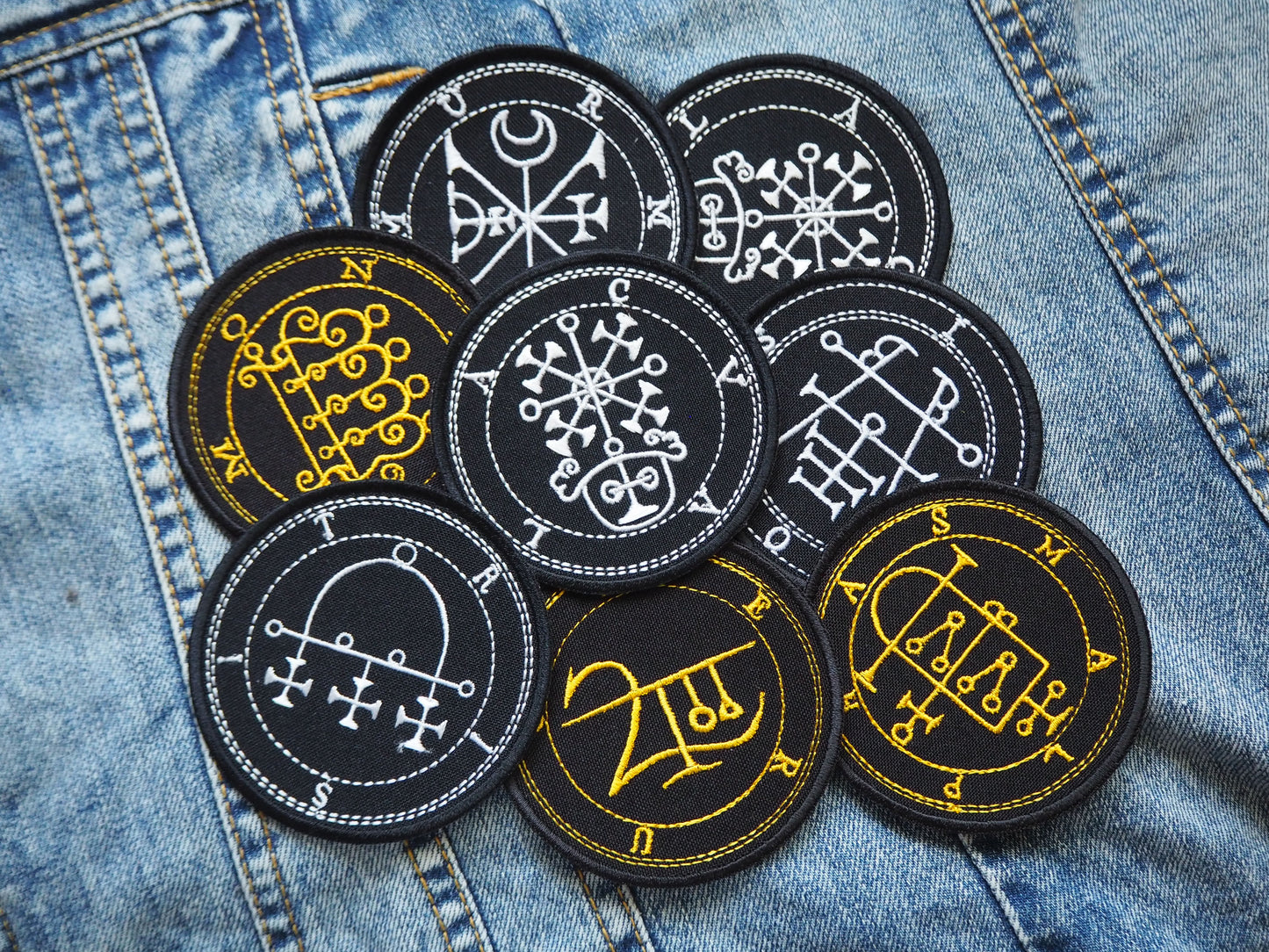 One Random Demon Sigil Patch Embroidered Patch