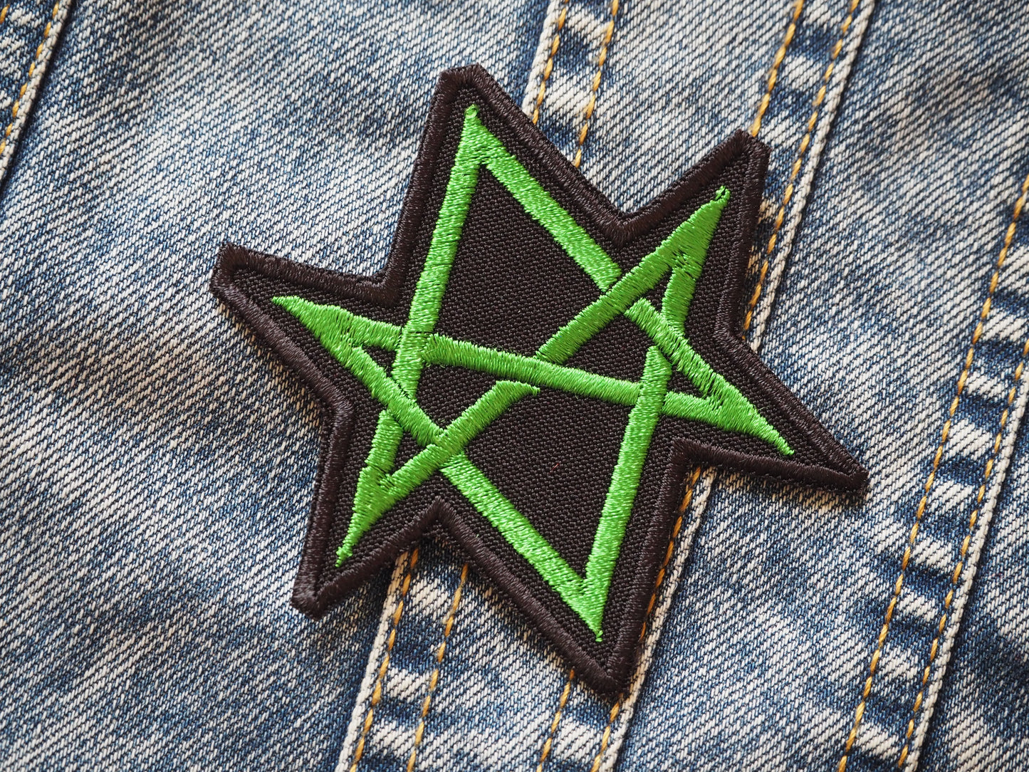 Occult Hexagram Embroidered Patch