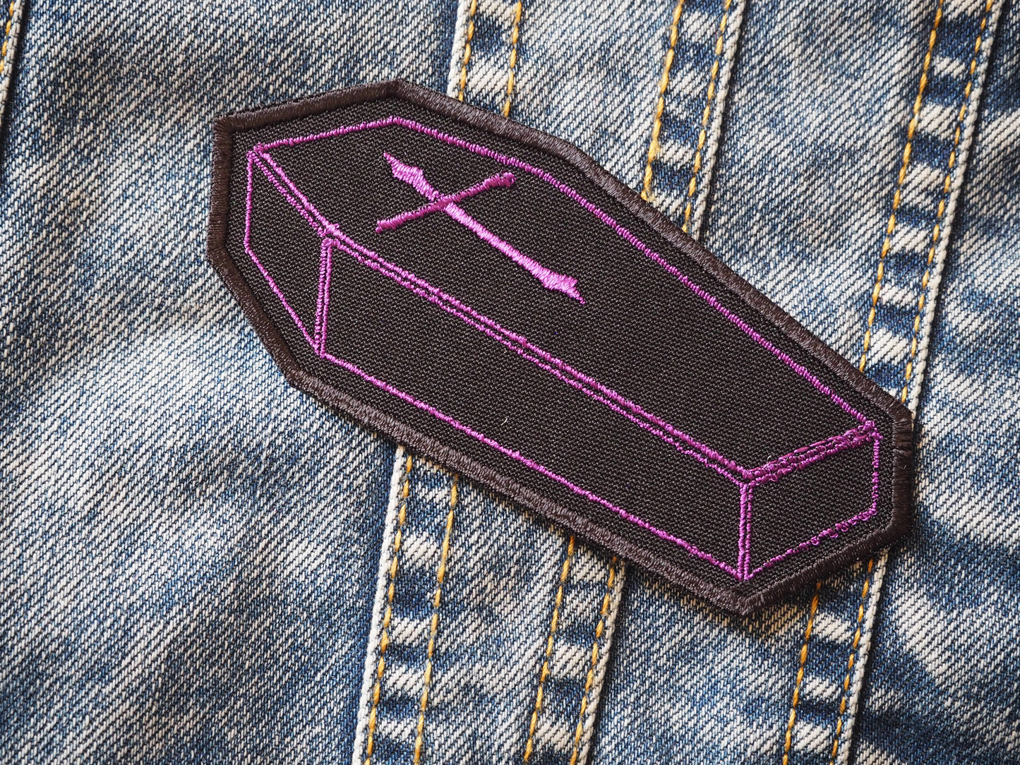 Coffin Death Embroidered Patch