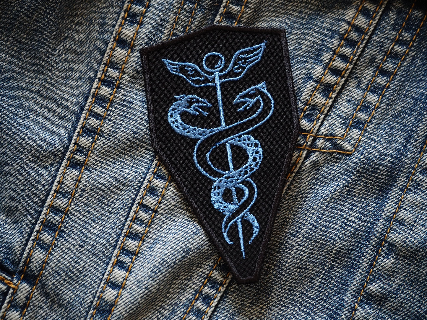 Caduceus Occult Embroidered Patch