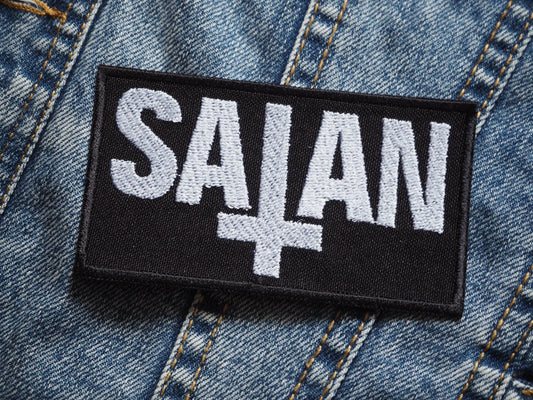 Satan Inverted Cross Embroidered Patch