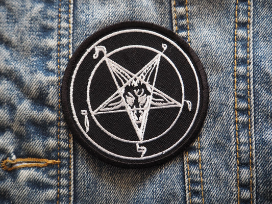 - Pentagram Occult Satanic Embroidered Patch