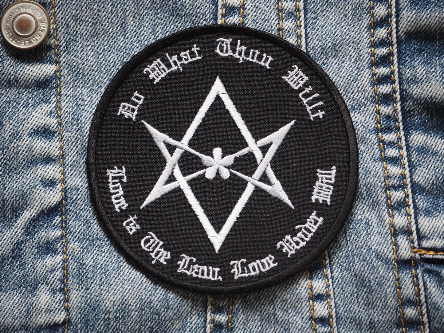 Hexagram Aleister Crowley Occult Embroidered Patch