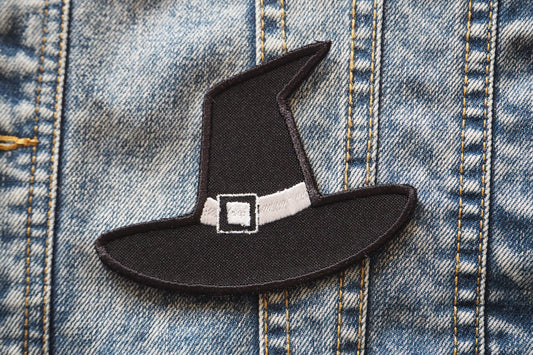 Witch Hat Keller Synth Raw Black Metal Occult Embroidered Patch