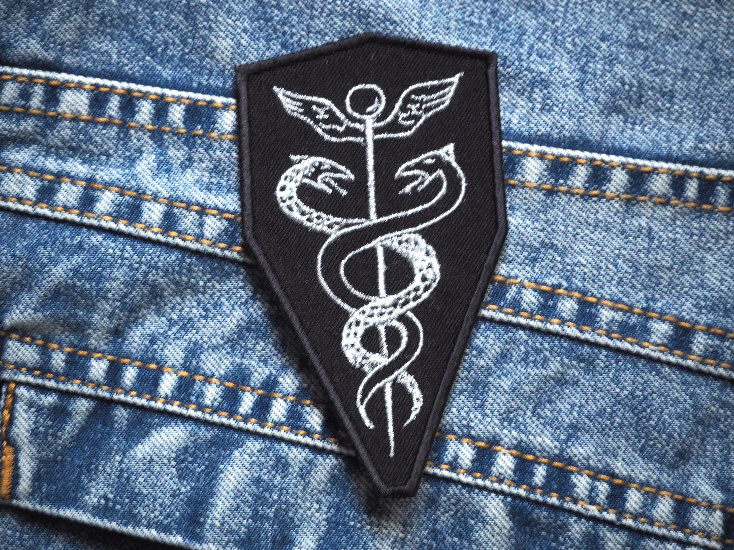 Caduceus Occult Embroidered Patch