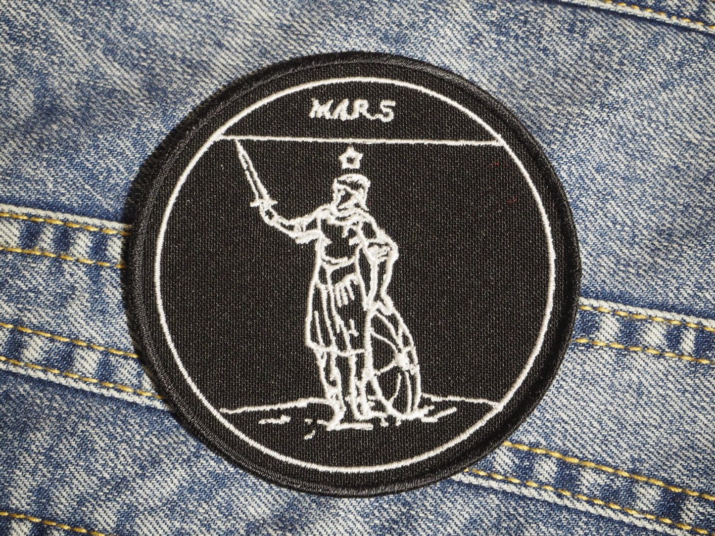 Mars Planet Occult Magick Papus Embroidered Patch