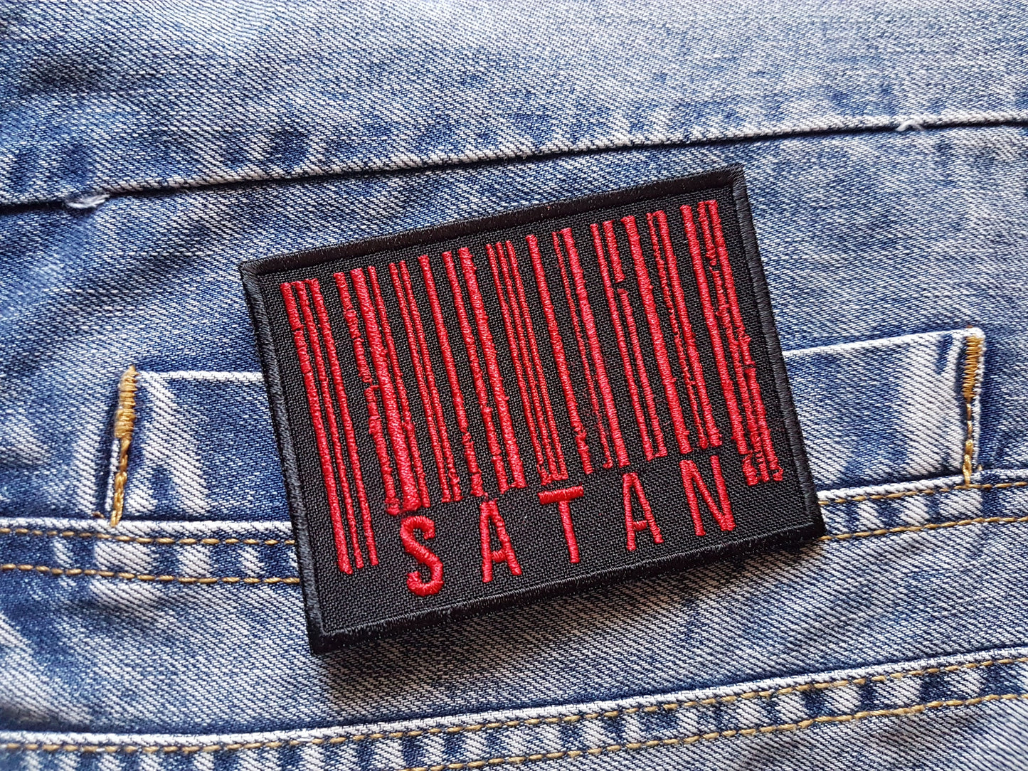 Satan Code 666 Embroidered Patch