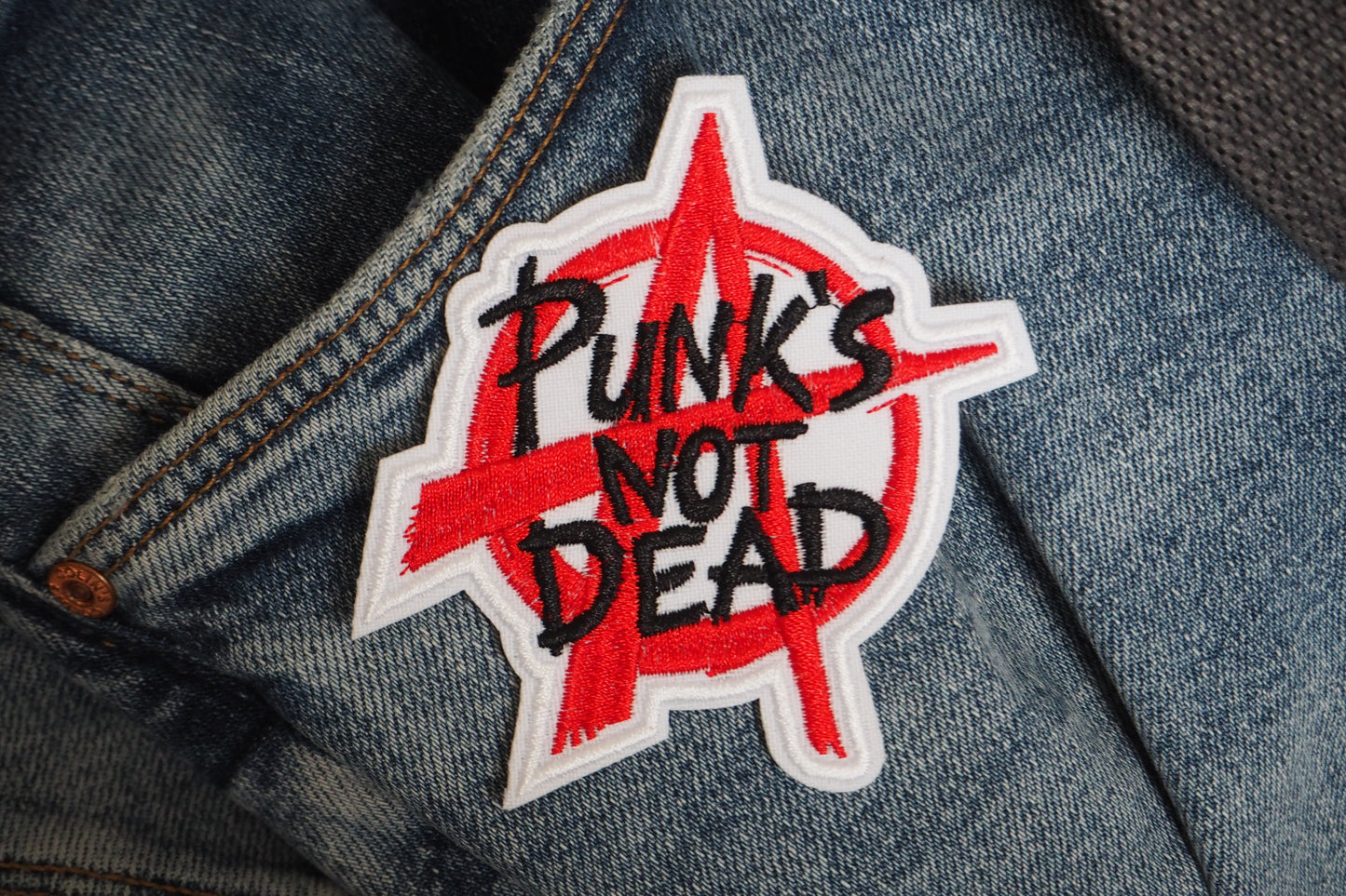 Punk's Not Dead Patch Embroidered