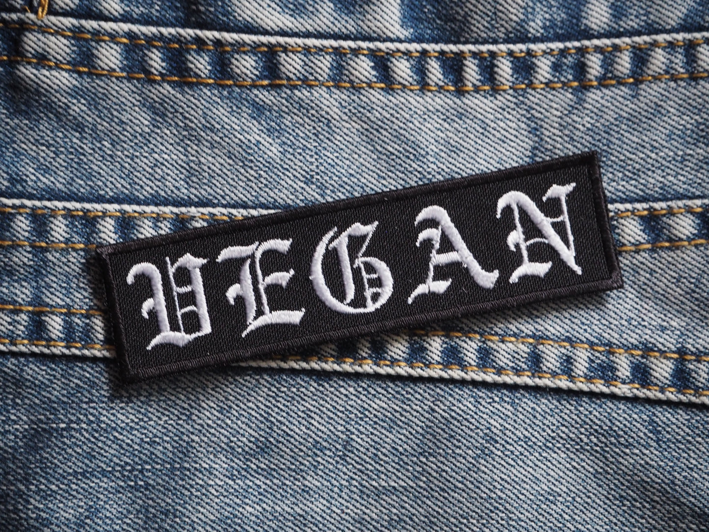 Vegan Embroidered Patch